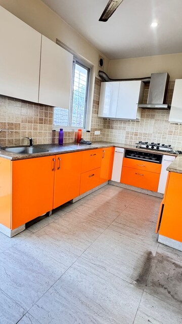 Kitchen in 3 BHK Builder Floor at Ansal Sushant Lok I, Sector 43 – for Rent