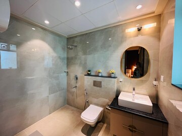 Bathroom in 3 BHK Builder Floor at Defence Colony – for Rent