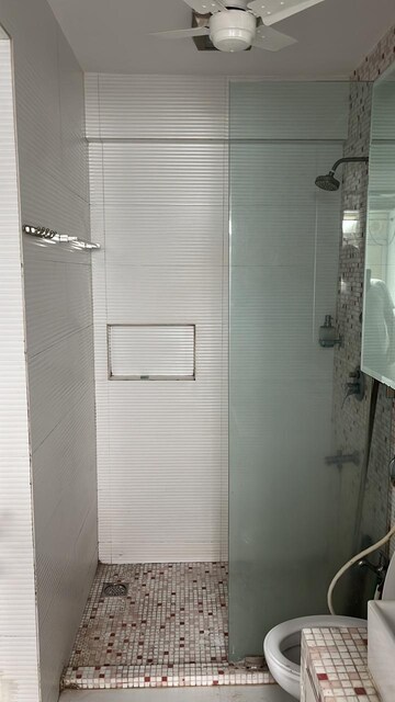 Bathroom in 3 BHK Apartment at Lokhandwala Infrastructure Harmony, Worli – for Rent