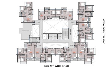 Floor Plan in 3 BHK Apartment at Kasturi Regius, Sector 13 – for Sale