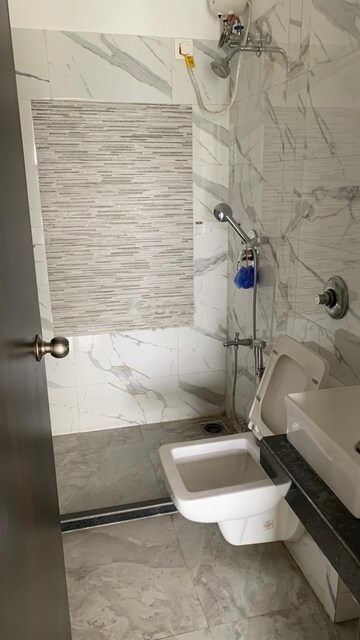 Bathroom in 1 BHK Apartment at Gurukrupa Param, Vikhroli East – for Rent