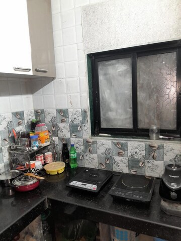 Kitchen in 1 RK Apartment at Gharonda Housing, Ghansoli – for Rent
