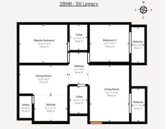 2 BHK Apartment For Resale in SV Legacy Whitefield Bangalore  8144730