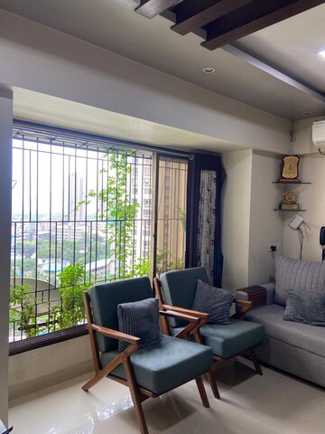 Living Room in 2 BHK Apartment at Runwal Garden City, Balkum Pada – for Sale