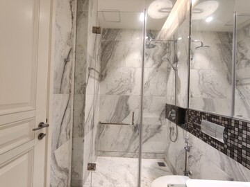 Bathroom in 4 BHK Apartment at Bhartiya Leela Residences, Thanisandra Main Road – for Rent