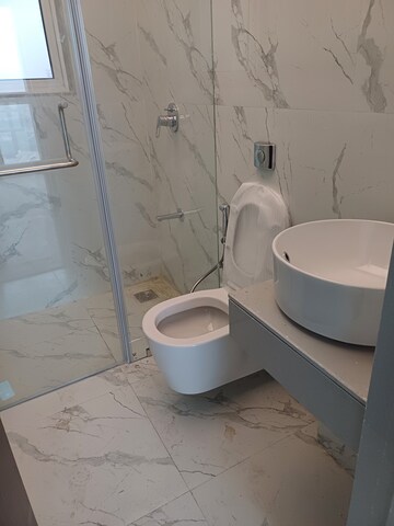 Bathroom in 1 BHK Apartment at Aurum Q Residences, Ghansoli – for Rent