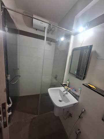 Bathroom in 2 BHK Apartment at Rustomjee Azziano Wing I, Majiwada – for Rent