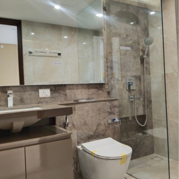 Bathroom in 3 BHK Apartment at Hiranandani Estate, Hiranandani Estate – for Rent