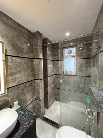 Bathroom in 4 BHK Builder Floor at Ansal Esencia-Mulberry Homes, Sector 67 – for Rent