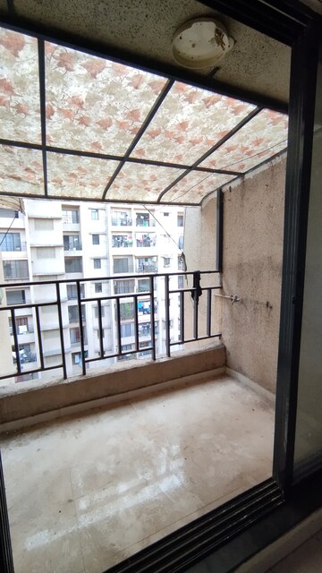 Balcony in 1 BHK Apartment at Raunak City Phase 3, Kalyan West – for Rent