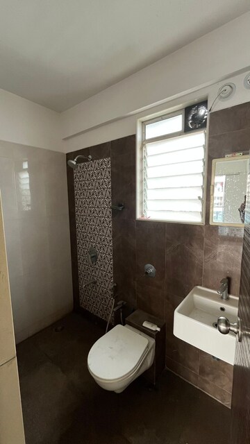 Bathroom in 2 BHK Apartment at Shree Ganesha Veera Residency, Ghodbunder Road – for Rent