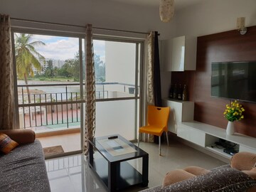 Balcony in 2 BHK Apartment at Pramuk Aqua Heights, Electronic City Phase I – for Sale