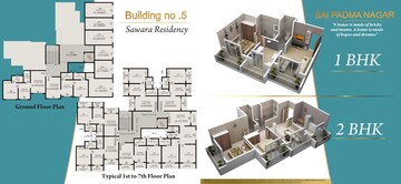 Floor Plan in 1 BHK Builder Floor at Shree Palghar One, Palghar – for Sale