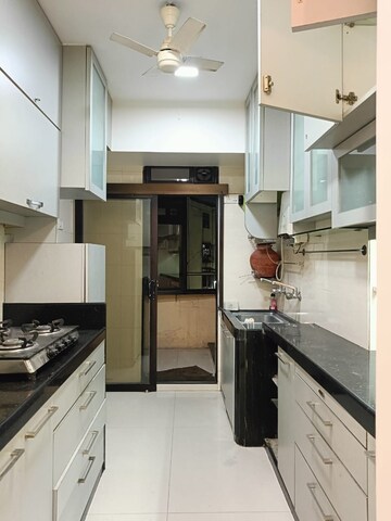 Kitchen in 3 BHK Apartment at Lokhandwala Harmony, Worli – for Rent