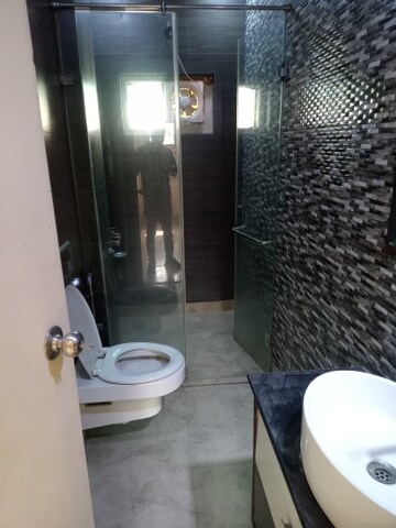 Bathroom in 2 BHK Builder Floor at Paschim Vihar – for Rent