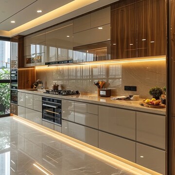 Kitchen in 4 BHK Apartment at ABA County 107, Sector 107 – for Rent