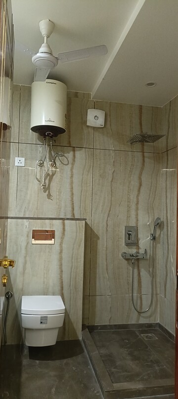 Bathroom in 3 BHK Builder Floor at Yojana Vihar – for Rent