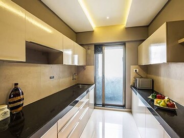 Kitchen in 3 BHK Apartment at Runwal Eirene, Balkum Pada – for Rent