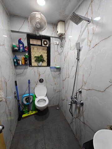 Bathroom in 2 BHK Apartment at Palash Towers, Andheri West – for Rent