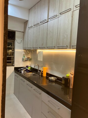 Kitchen in 1 BHK Apartment at Sheth Vasant Oasis, Andheri East – for Rent