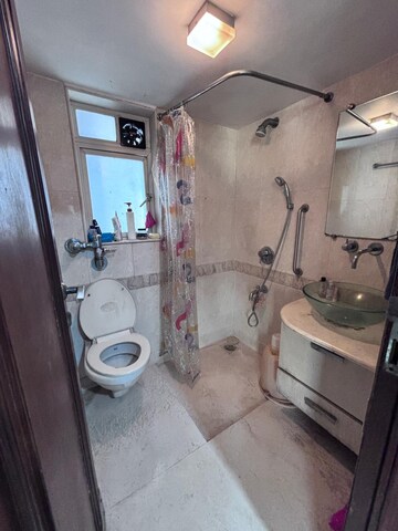 Bathroom in 3 BHK Apartment at Bandra West – for Rent