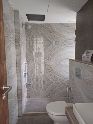 Bathroom in 2 BHK Apartment at Dev Leo Tower, Oshiwara – for Rent