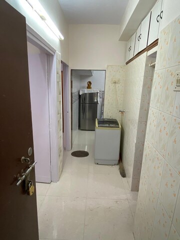 Bathroom in 1 BHK Apartment at Vishnu Mandir CHS, Goregaon West – for Rent