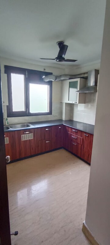 Kitchen in 3 BHK Builder Floor at Kailash Colony – for Rent