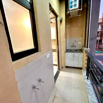 Kitchen in 3 BHK Builder Floor at RWA Residential Society, Mohyal Colony – for Rent
