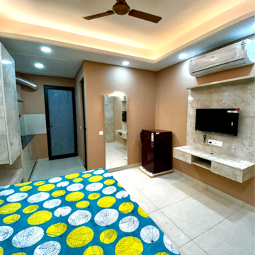 Bedroom in 3 BHK Builder Floor at RWA Residential Society, Mohyal Colony – for Rent