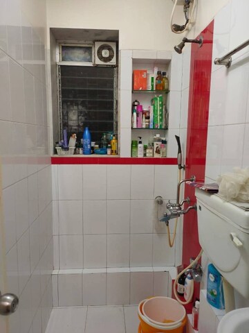 Bathroom in 1 BHK Apartment at Chetana Kailash Heights, Nalasopara East – for Sale