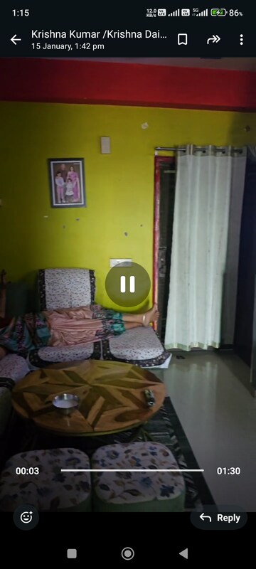 Living Room in 2 BHK Apartment at Meenal Balmukund Residency, Raj Nagar Extension – for Sale