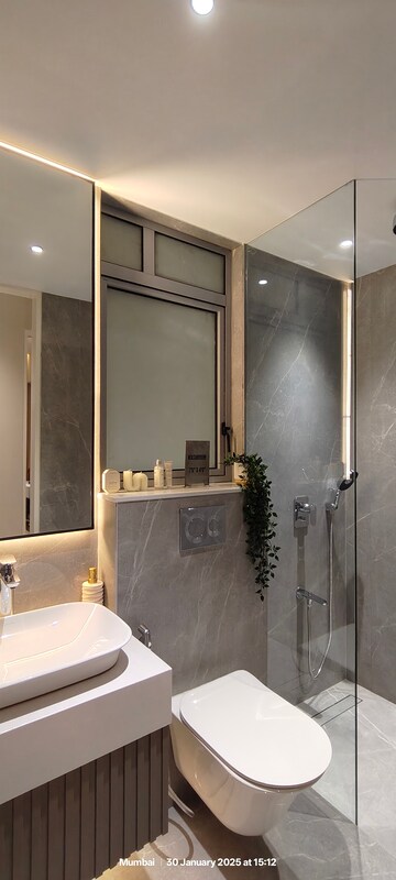 Bathroom in 3 BHK Apartment at Godrej Nurture Mumbai, Bhandup West – for Sale