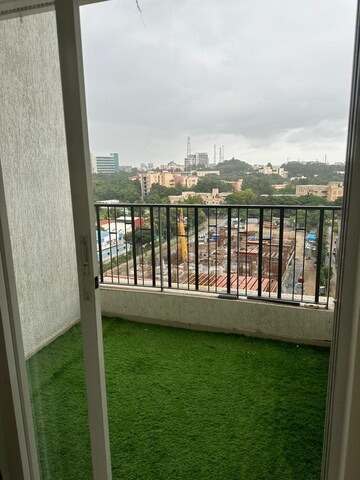 Balcony in 2 BHK Apartment at Bramha Suncity, Wadgaon Sheri – for Rent