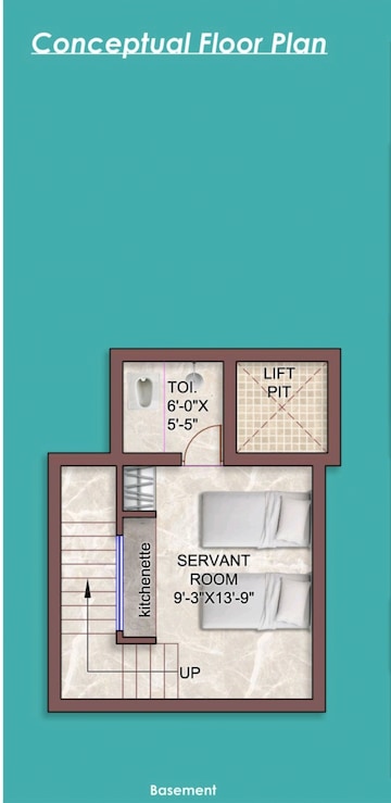 Floor Plan in 4 BHK Villa at Chinmay Urbanac Garden, Gomti Nagar – for Sale