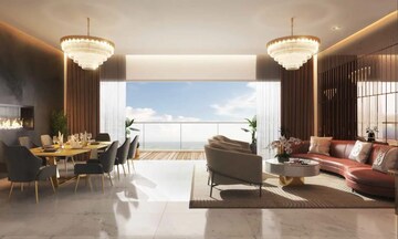 Living Room in 3.5 BHK Apartment at Godrej Riverine, Sector 44 – for Sale