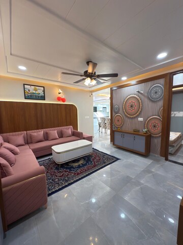 Living Room in 3 BHK Builder Floor at Parth Crown, Nirman Nagar – for Sale