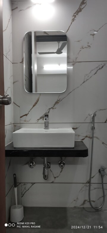 Bathroom in 2 BHK Apartment at Lunkad Akash Towers, Pimple Nilakh – for Rent