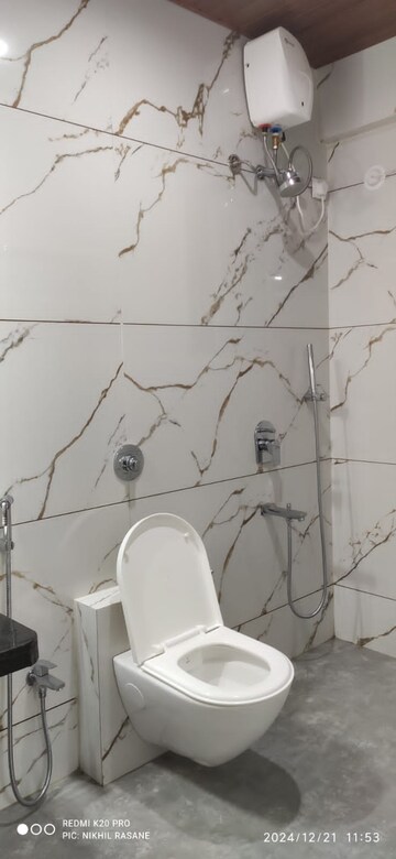 Bathroom in 2 BHK Apartment at Lunkad Akash Towers, Pimple Nilakh – for Rent