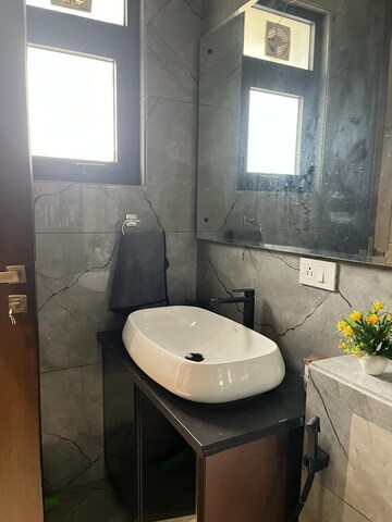 Bathroom in 3 BHK Builder Floor at Ansal Sushant Lok I, Sector 43 – for Rent