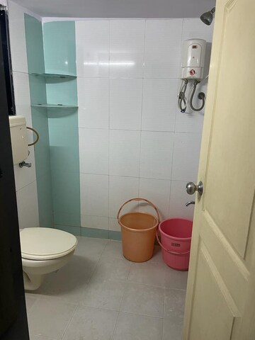 Bathroom in 3 BHK Apartment at Haware Tiara, Kharghar – for Rent