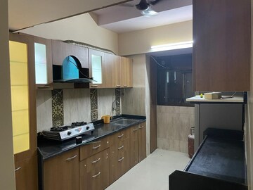 Kitchen in 3 BHK Apartment at Haware Tiara, Kharghar – for Rent