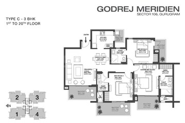 Floor Plan in 2 BHK Apartment at Tata La Vida, Sector 113 – for Sale