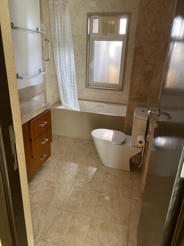 Bathroom in 2 BHK Apartment at Hiranandani Atlantis, Powai – for Rent