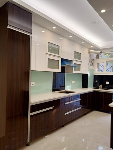 Kitchen in 3 BHK Builder Floor at Ansal Sushant Lok I, Sector 43 – for Rent