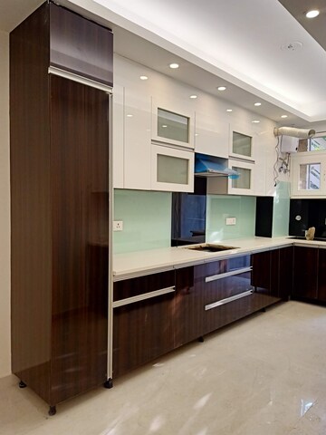 Kitchen in 3 BHK Builder Floor at Ansal Sushant Lok I, Sector 43 – for Rent