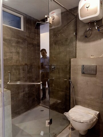Bathroom in 3 BHK Builder Floor at Ansal Sushant Lok I, Sector 43 – for Rent