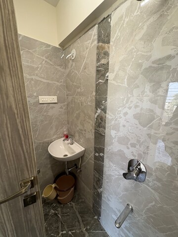 Bathroom in 2 BHK Apartment at Adityaraj Breeze, Vikhroli East – for Rent