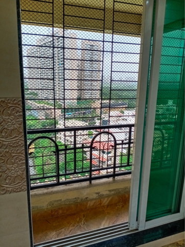 Balcony in 2.5 BHK Apartment at Bhoomi Ratna, Kharghar Sector 21 – for Rent