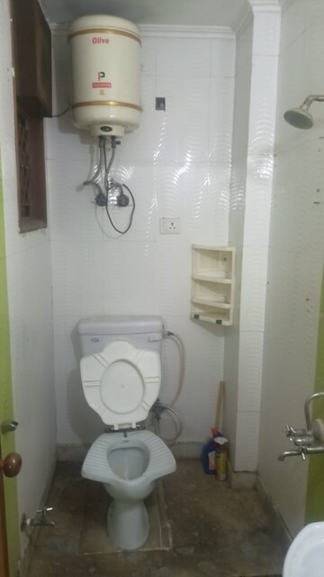 Bathroom in 2 BHK Builder Floor at Mehrauli – for Rent